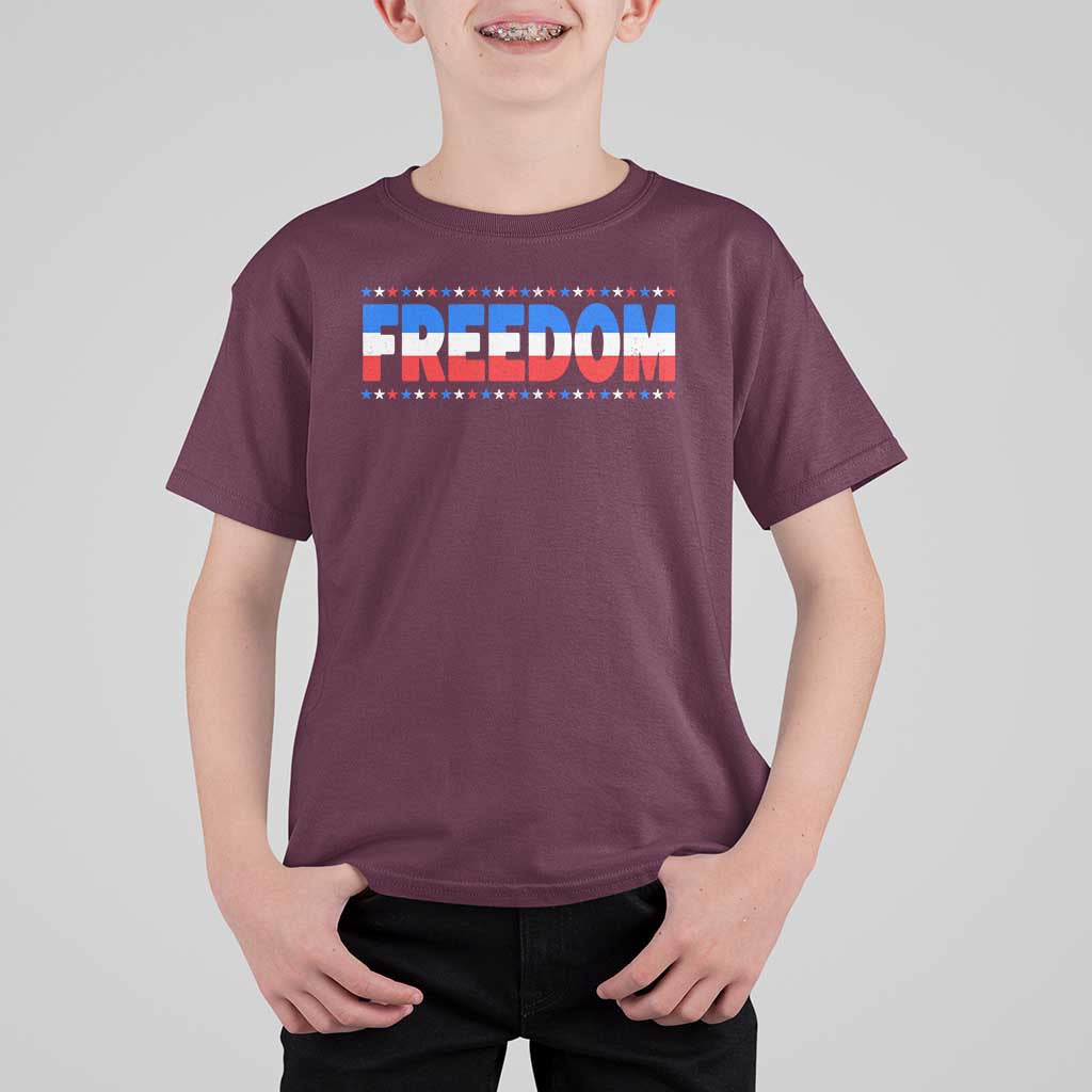 Freedom Funny 4th of July Couple Matching T Shirt For Kid