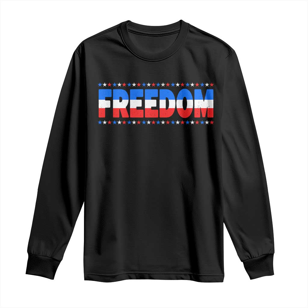 Freedom Funny 4th of July Couple Matching Long Sleeve Shirt