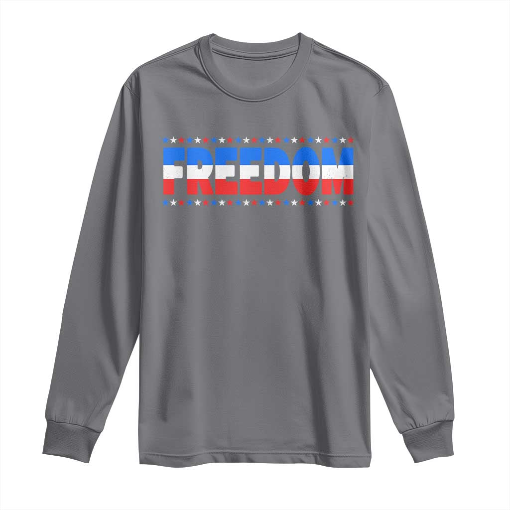 Freedom Funny 4th of July Couple Matching Long Sleeve Shirt