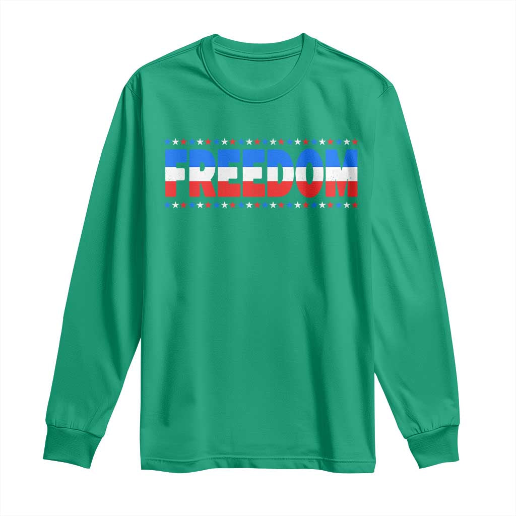 Freedom Funny 4th of July Couple Matching Long Sleeve Shirt