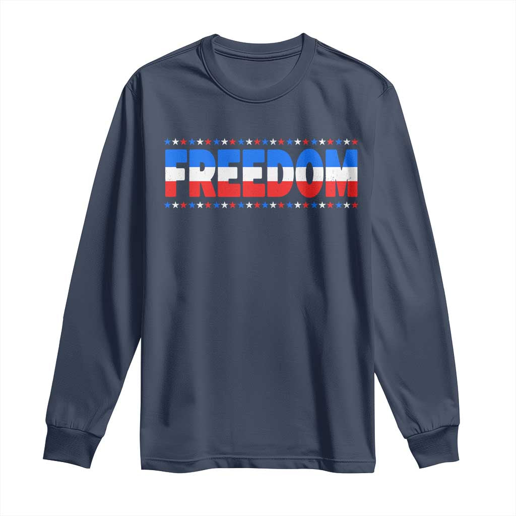 Freedom Funny 4th of July Couple Matching Long Sleeve Shirt
