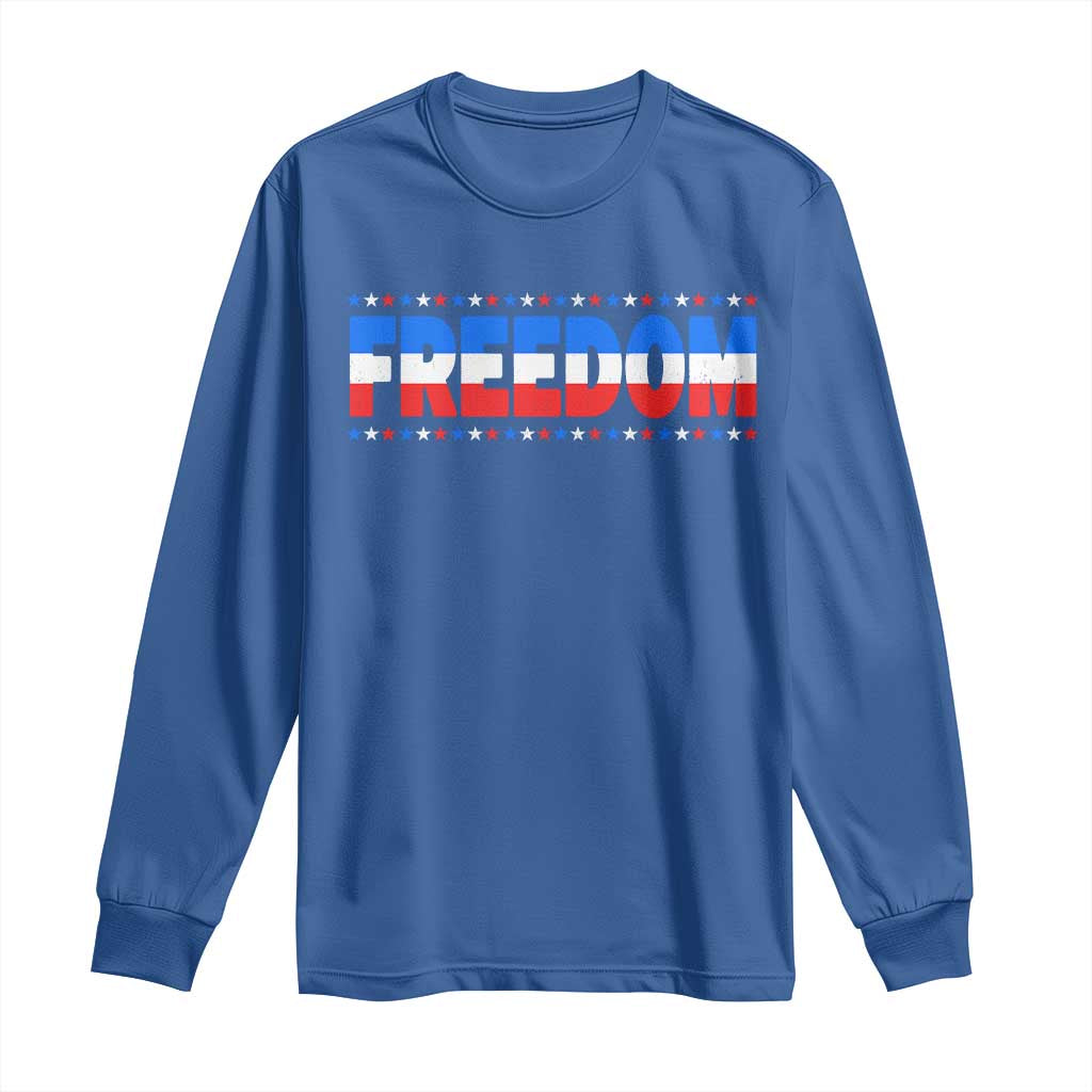 Freedom Funny 4th of July Couple Matching Long Sleeve Shirt