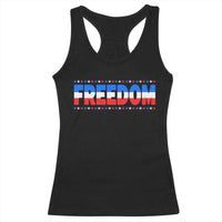 Freedom Funny 4th of July Couple Matching Racerback Tank Top