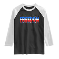 Freedom Funny 4th of July Couple Matching Raglan Shirt