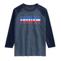 Freedom Funny 4th of July Couple Matching Raglan Shirt