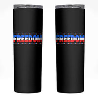 Freedom Funny 4th of July Couple Matching Skinny Tumbler