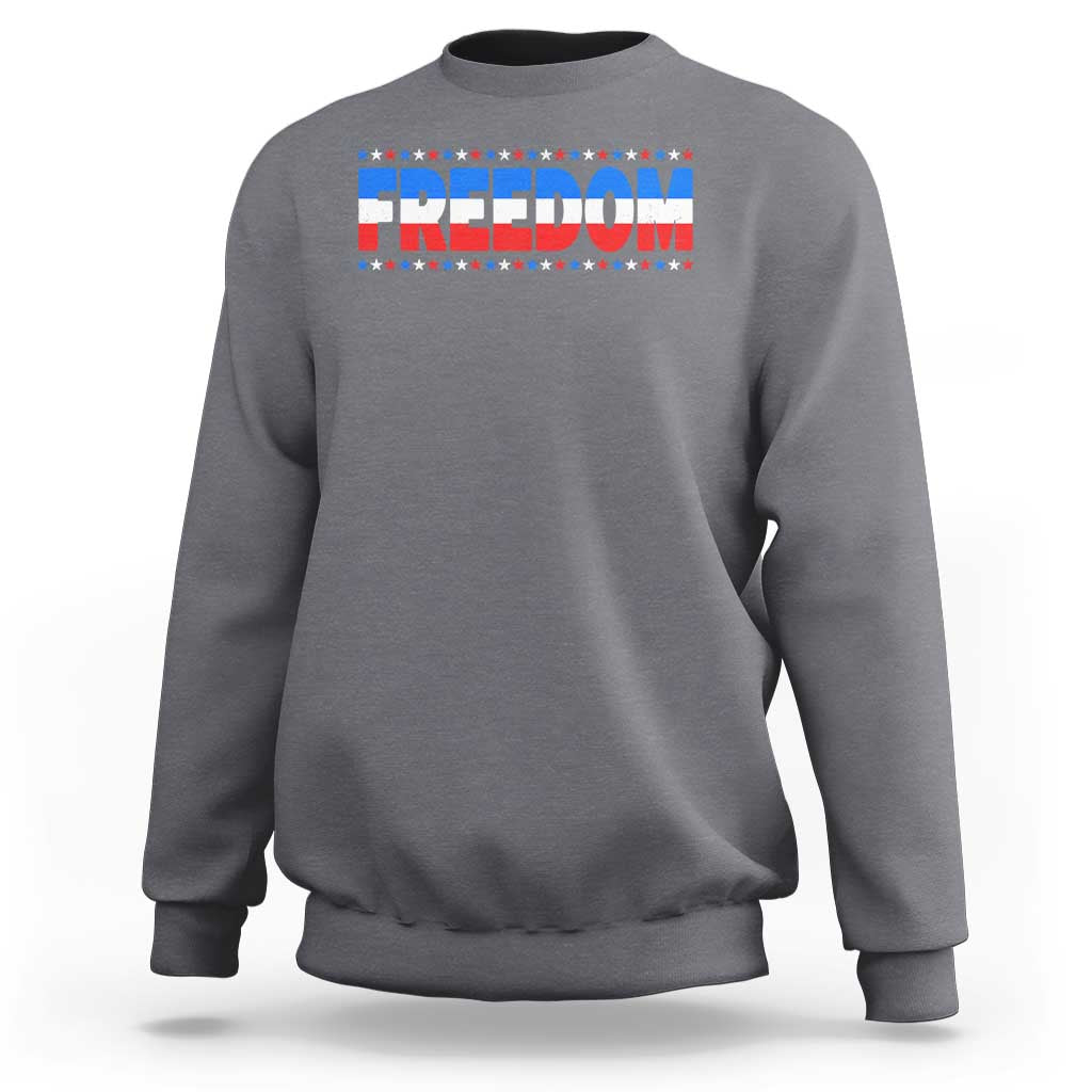 Freedom Funny 4th of July Couple Matching Sweatshirt