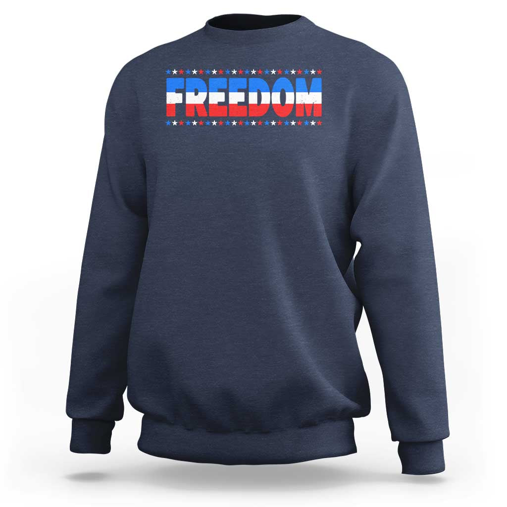 Freedom Funny 4th of July Couple Matching Sweatshirt