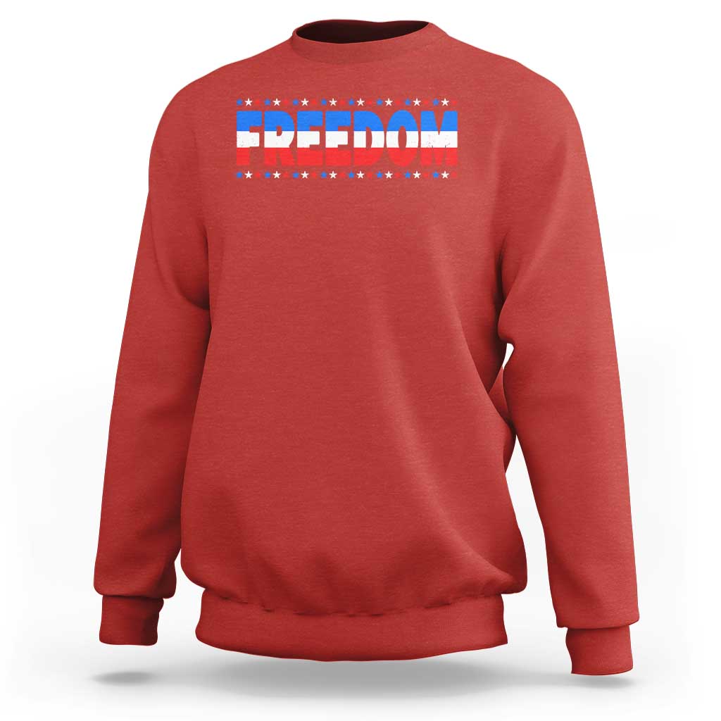 Freedom Funny 4th of July Couple Matching Sweatshirt