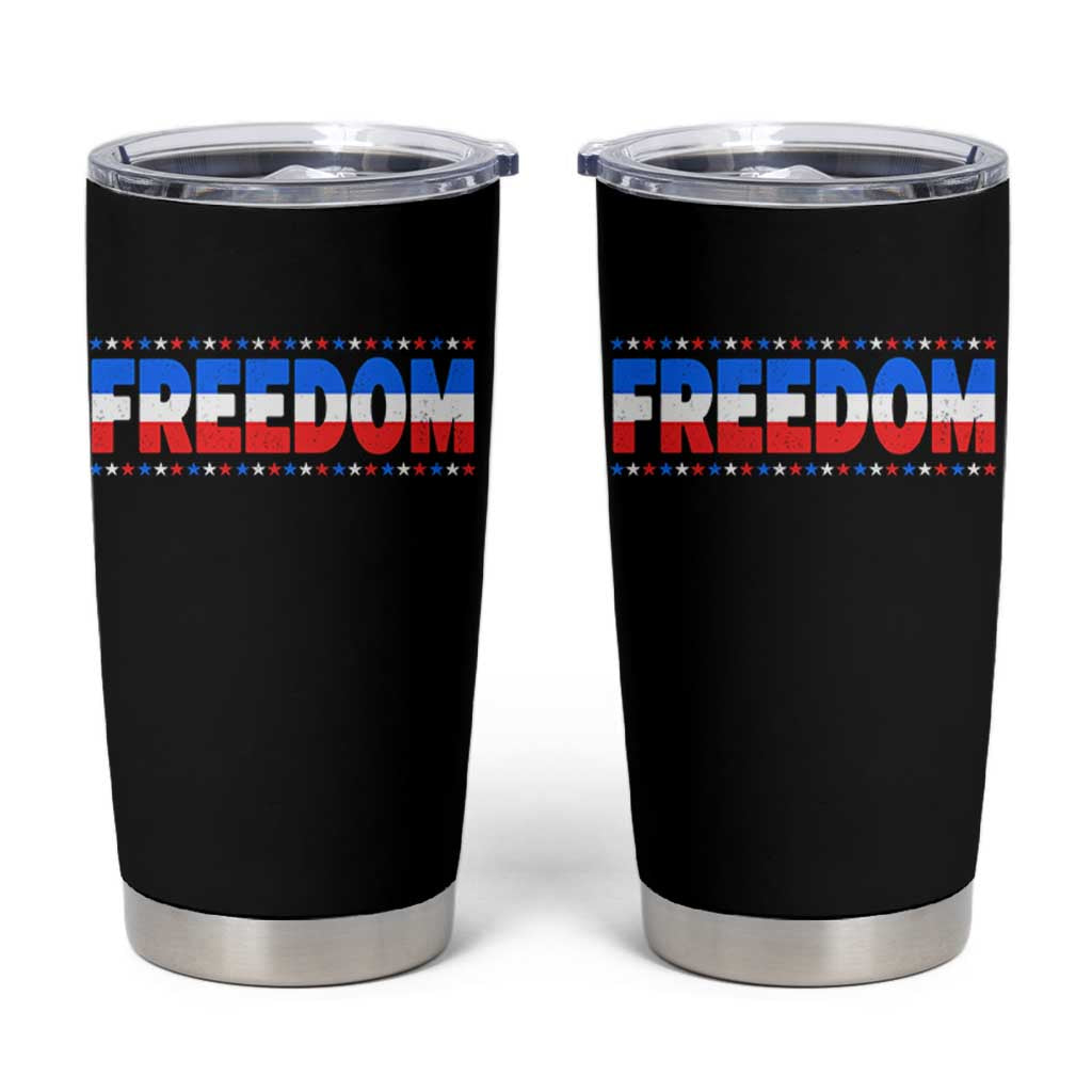 Freedom Funny 4th of July Couple Matching Tumbler Cup