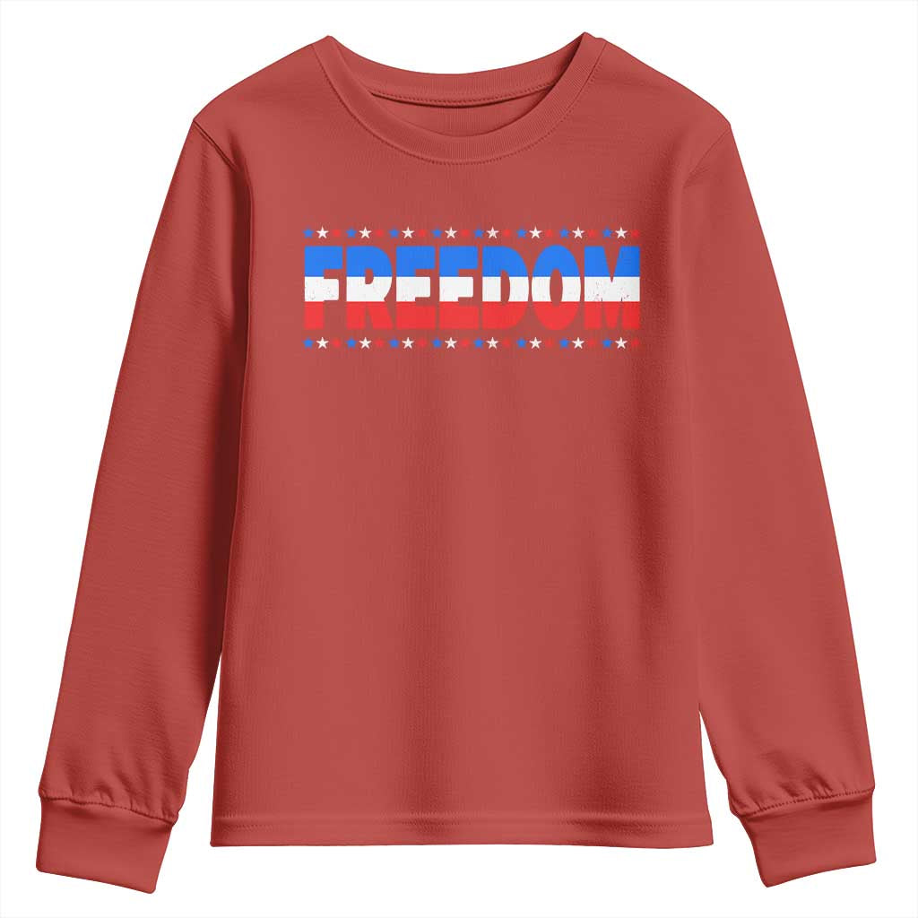 Freedom Funny 4th of July Couple Matching Youth Sweatshirt