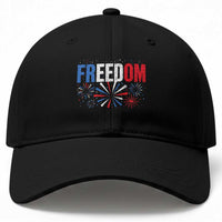 Freedom Funny 4th of July Couple Matching Baseball Cap US Fireworks