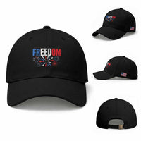 Freedom Funny 4th of July Couple Matching Baseball Cap US Fireworks