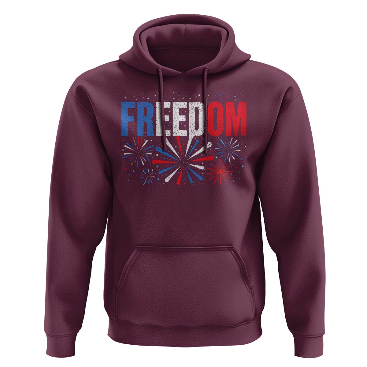 Freedom Funny 4th of July Couple Matching Hoodie US Fireworks