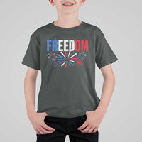 Freedom Funny 4th of July Couple Matching T Shirt For Kid US Fireworks