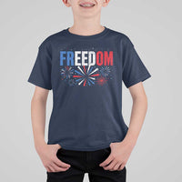 Freedom Funny 4th of July Couple Matching T Shirt For Kid US Fireworks