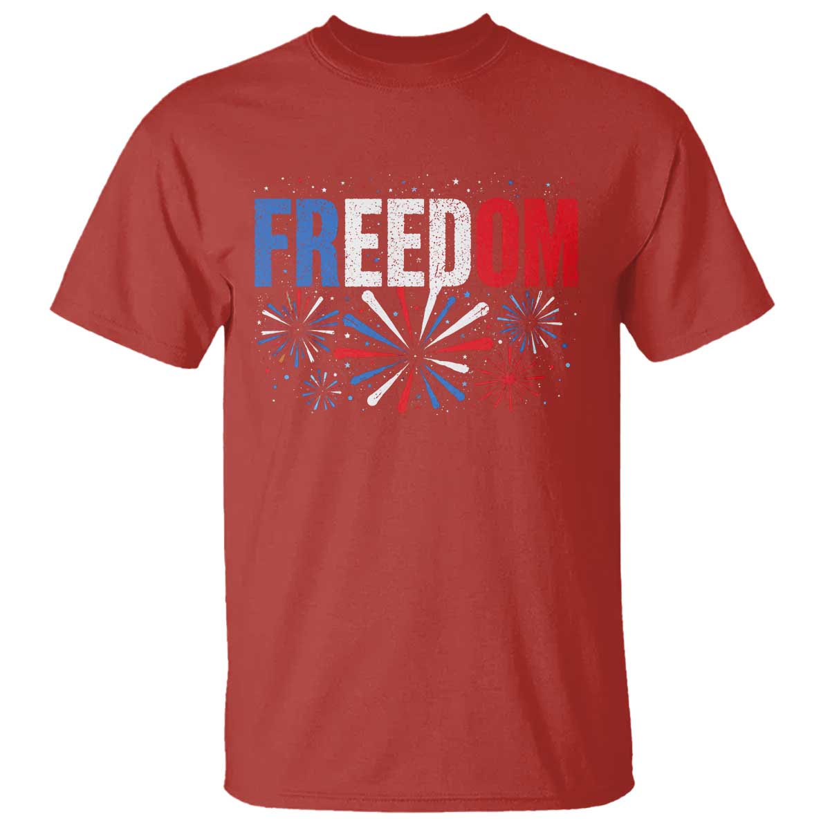 Freedom Funny 4th of July Couple Matching T Shirt US Fireworks