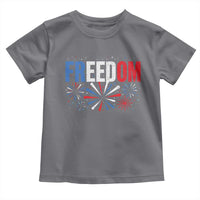 Freedom Funny 4th of July Couple Matching Toddler T Shirt US Fireworks