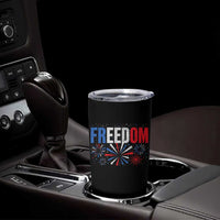 Freedom Funny 4th of July Couple Matching Tumbler Cup US Fireworks