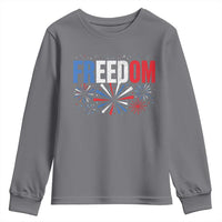 Freedom Funny 4th of July Couple Matching Youth Sweatshirt US Fireworks