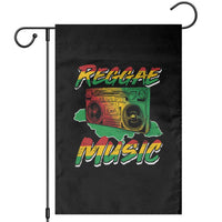 Reggae Music Garden Flag Rastafari Rasta Jamaica Boombox - Wonder Print Shop