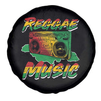 Reggae Music Spare Tire Cover Rastafari Rasta Jamaica Boombox - Wonder Print Shop