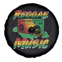 Reggae Music Spare Tire Cover Rastafari Rasta Jamaica Boombox - Wonder Print Shop