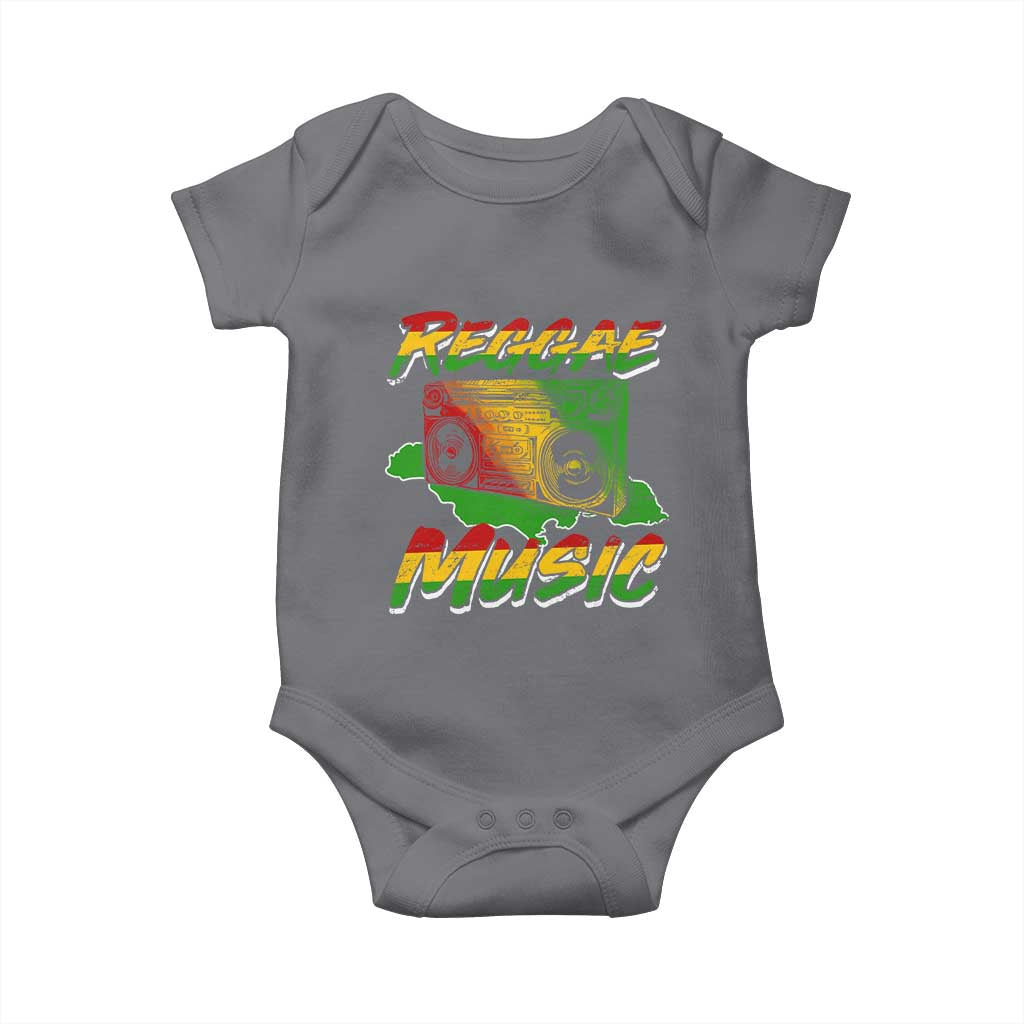 Reggae Music Baby Onesie Rastafari Rasta Jamaica Boombox - Wonder Print Shop