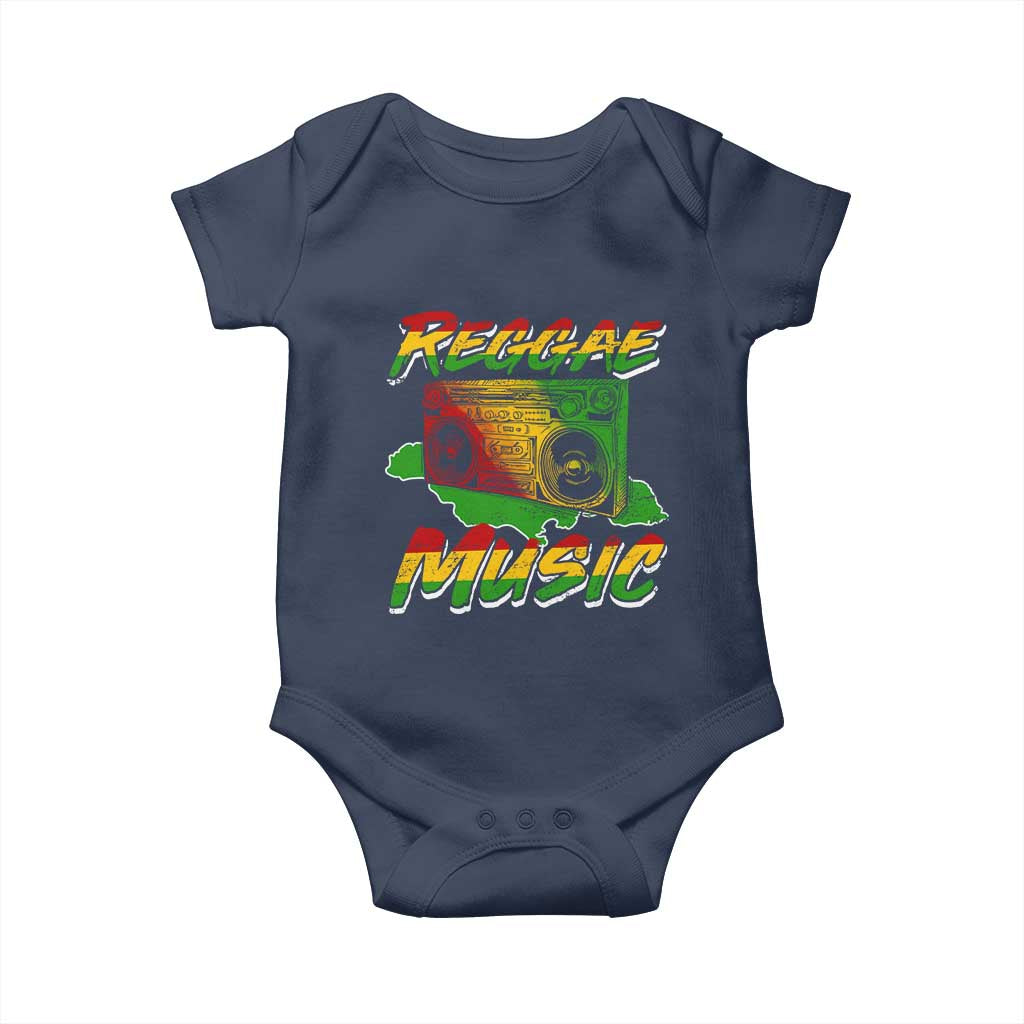 Reggae Music Baby Onesie Rastafari Rasta Jamaica Boombox - Wonder Print Shop
