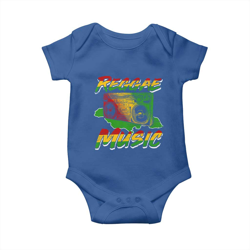 Reggae Music Baby Onesie Rastafari Rasta Jamaica Boombox - Wonder Print Shop