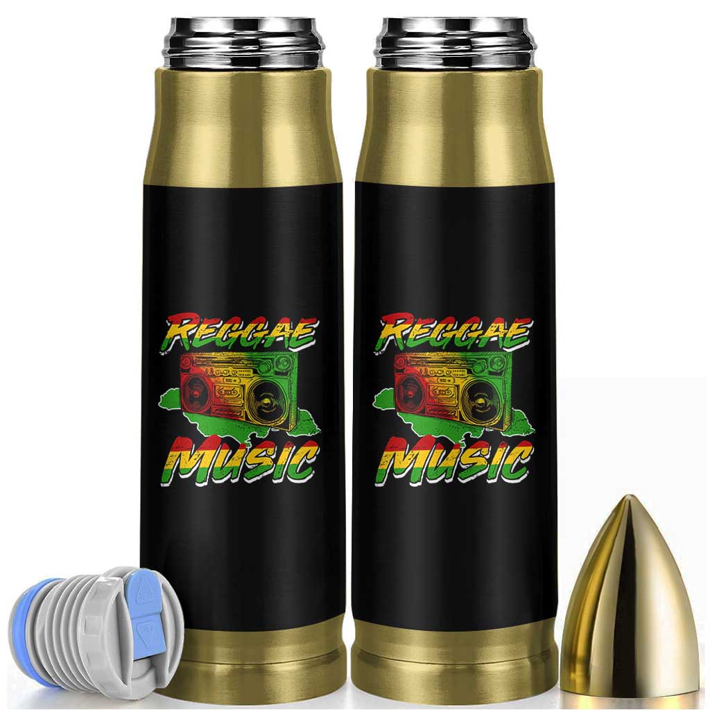 Reggae Music Bullet Tumbler Rastafari Rasta Jamaica Boombox - Wonder Print Shop