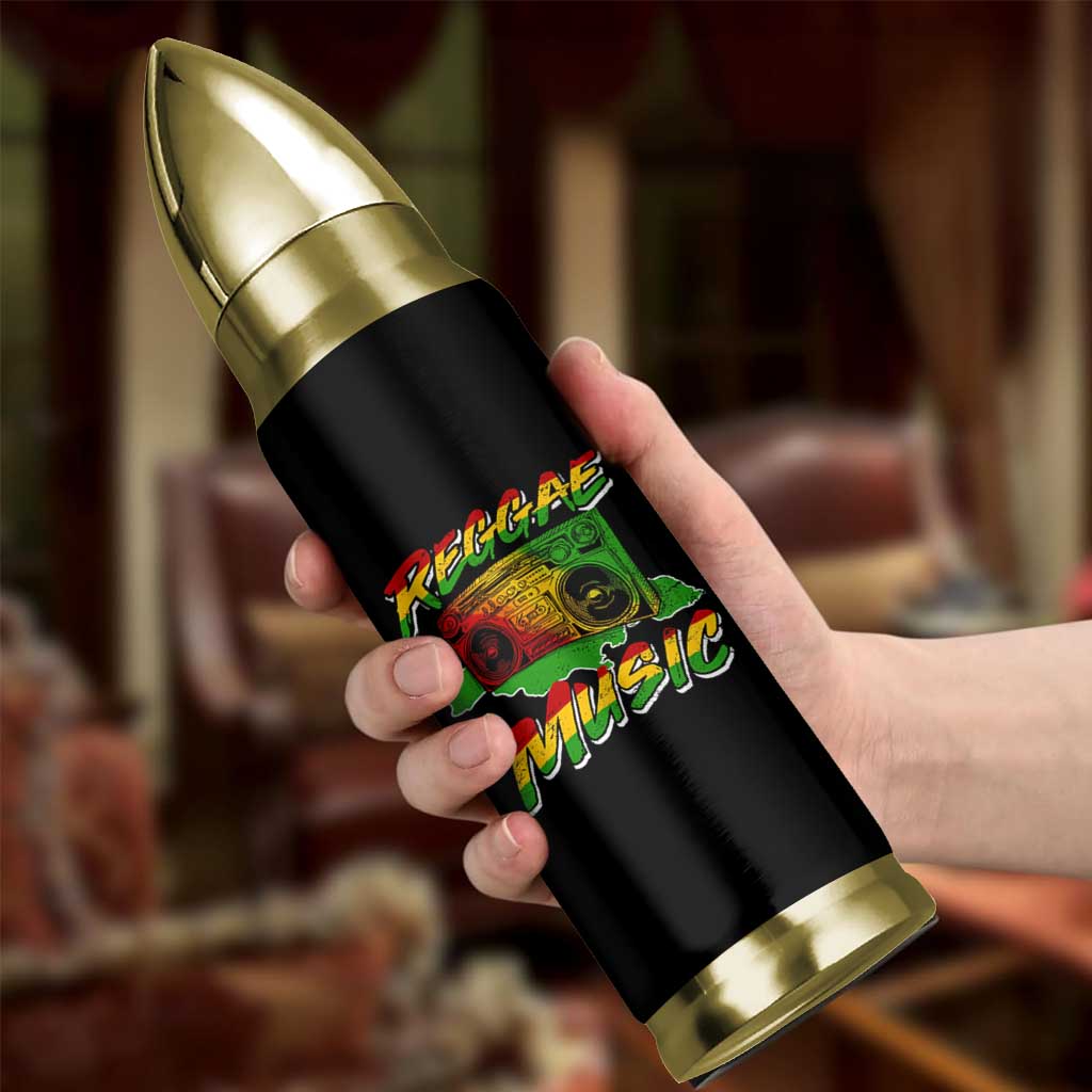 Reggae Music Bullet Tumbler Rastafari Rasta Jamaica Boombox - Wonder Print Shop
