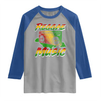 Reggae Music Raglan Shirt Rastafari Rasta Jamaica Boombox - Wonder Print Shop