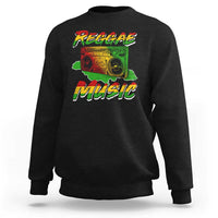 Reggae Music Sweatshirt Rastafari Rasta Jamaica Boombox - Wonder Print Shop