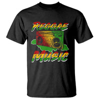 Reggae Music T Shirt Rastafari Rasta Jamaica Boombox - Wonder Print Shop