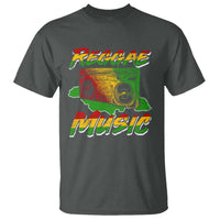 Reggae Music T Shirt Rastafari Rasta Jamaica Boombox - Wonder Print Shop