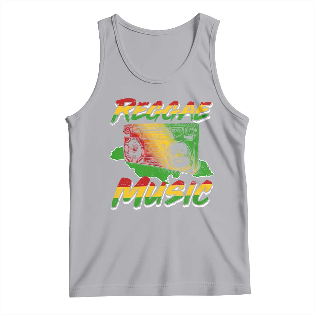 Reggae Music Tank Top Rastafari Rasta Jamaica Boombox - Wonder Print Shop
