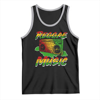Reggae Music Tank Top Rastafari Rasta Jamaica Boombox - Wonder Print Shop