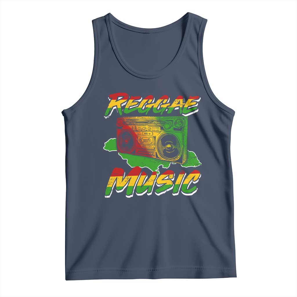 Reggae Music Tank Top Rastafari Rasta Jamaica Boombox - Wonder Print Shop