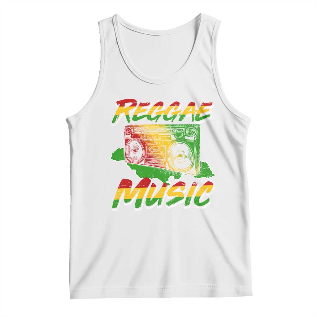 Reggae Music Tank Top Rastafari Rasta Jamaica Boombox - Wonder Print Shop