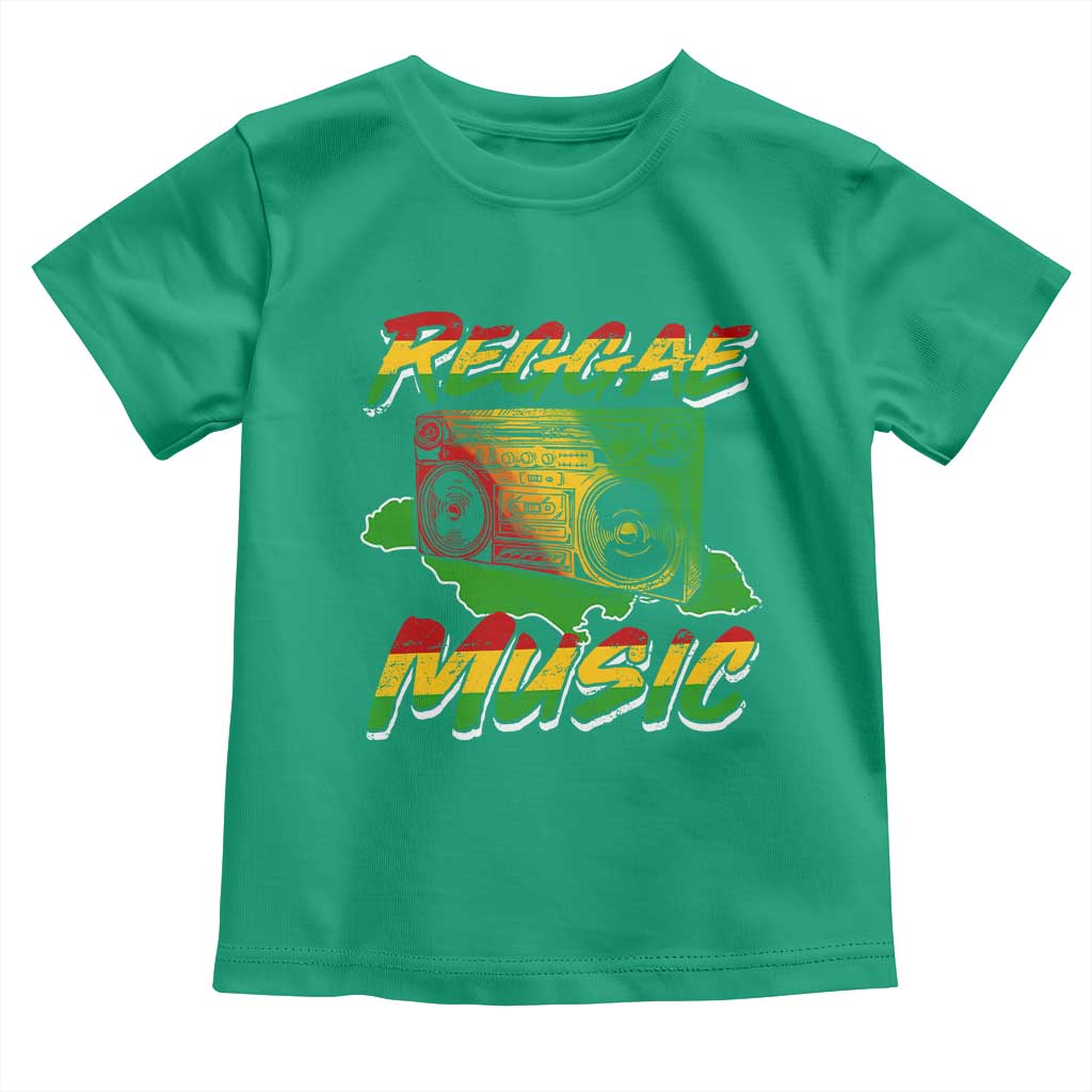 Reggae Music Toddler T Shirt Rastafari Rasta Jamaica Boombox - Wonder Print Shop