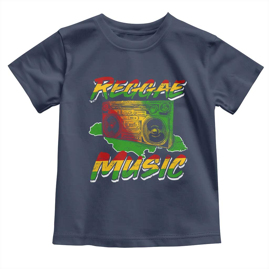 Reggae Music Toddler T Shirt Rastafari Rasta Jamaica Boombox - Wonder Print Shop