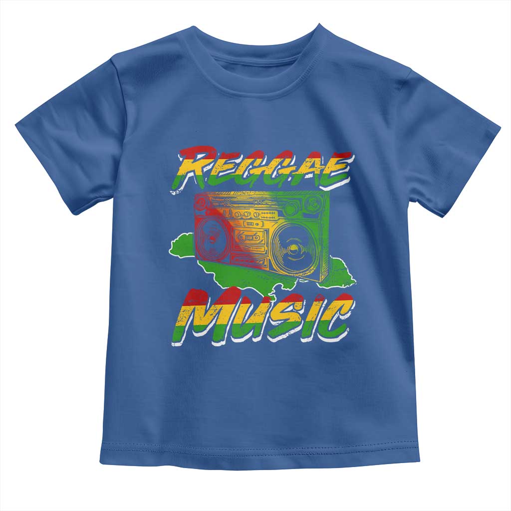 Reggae Music Toddler T Shirt Rastafari Rasta Jamaica Boombox - Wonder Print Shop