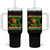 Reggae Music Tumbler With Handle Rastafari Rasta Jamaica Boombox - Wonder Print Shop