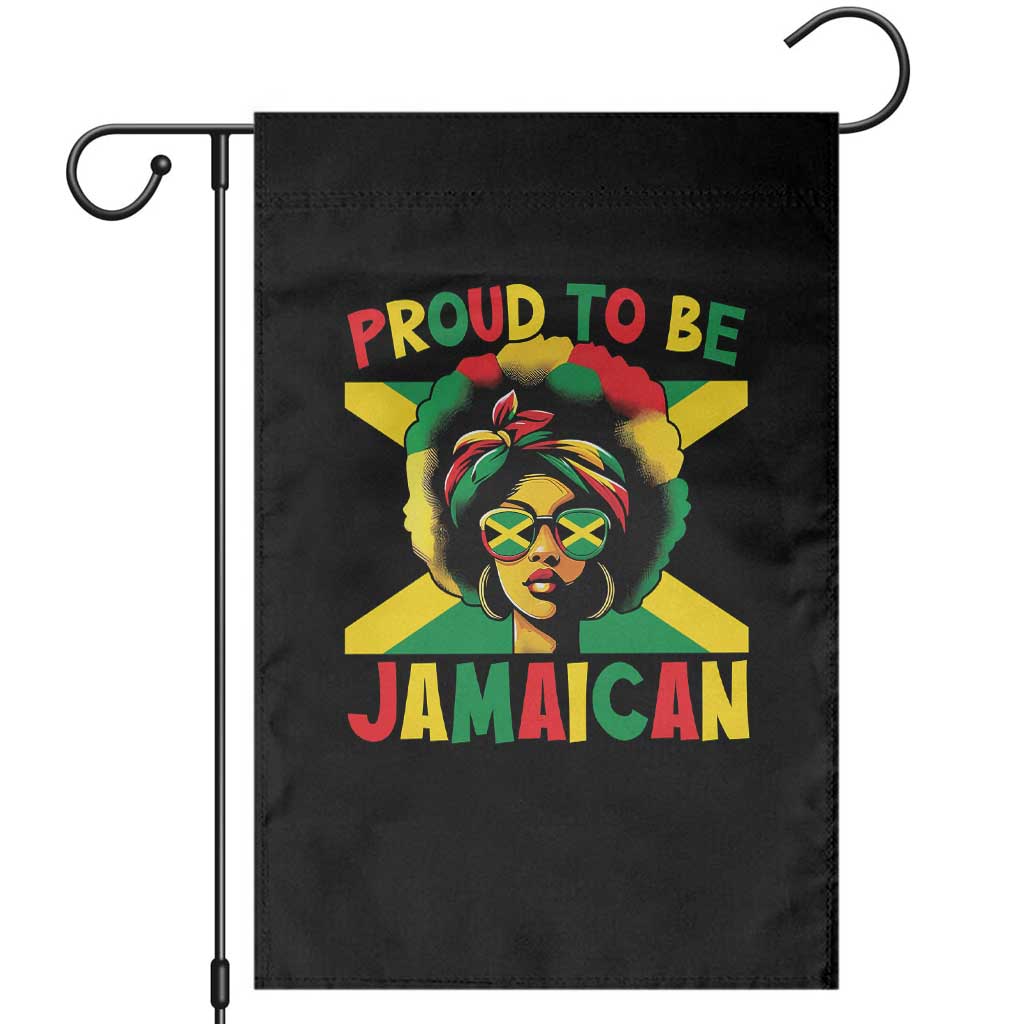Proud To Be Jamaican Garden Flag Jamaica Pride Flag Girl Sunglasses - Wonder Print Shop