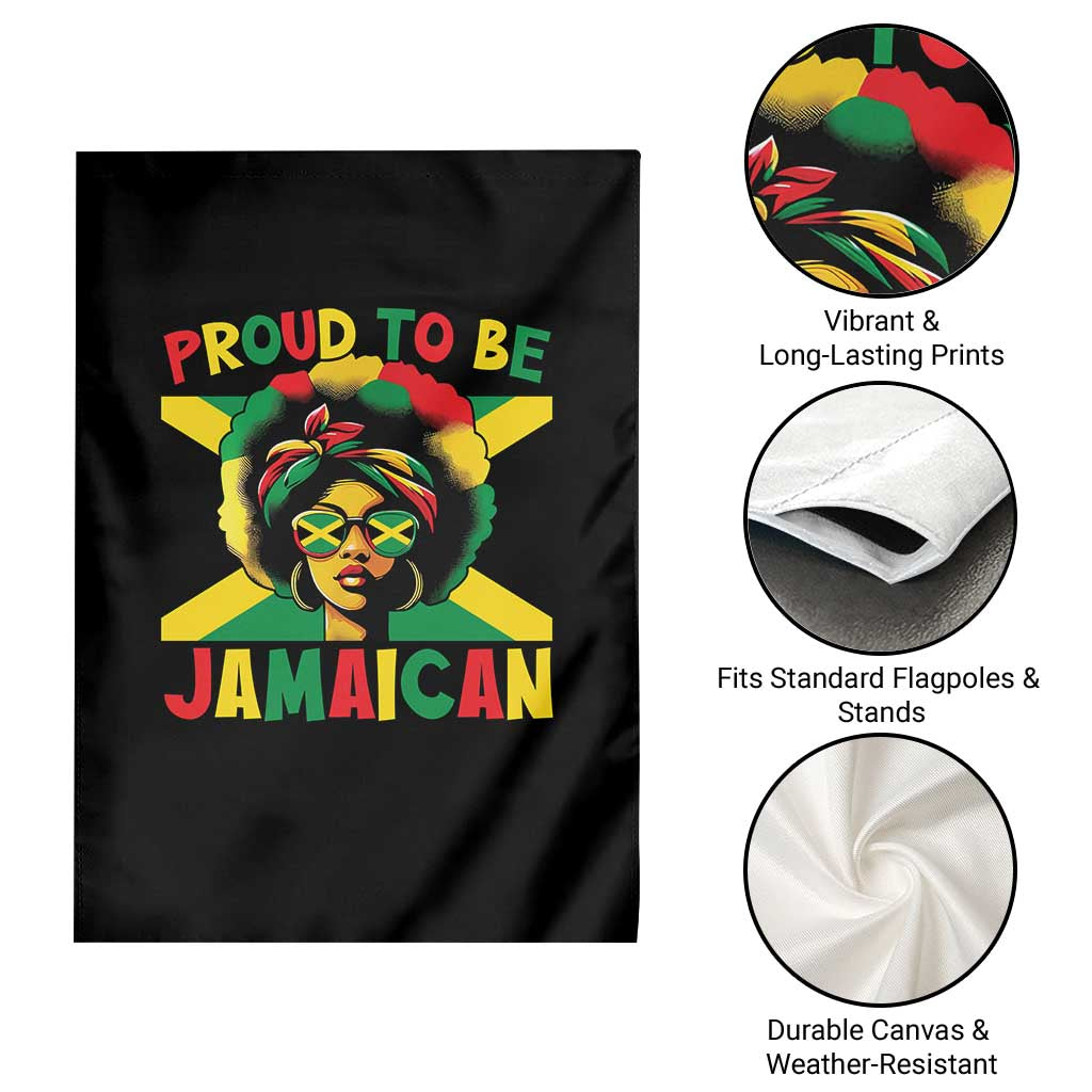 Proud To Be Jamaican Garden Flag Jamaica Pride Flag Girl Sunglasses - Wonder Print Shop