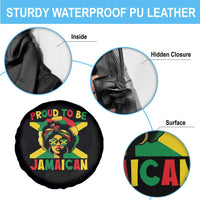 Proud To Be Jamaican Spare Tire Cover Jamaica Pride Flag Girl Sunglasses - Wonder Print Shop