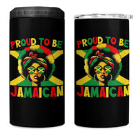 Proud To Be Jamaican 4 in 1 Can Cooler Tumbler Jamaica Pride Flag Girl Sunglasses - Wonder Print Shop