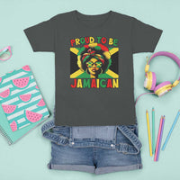 Proud To Be Jamaican T Shirt For Kid Jamaica Pride Flag Girl Sunglasses - Wonder Print Shop