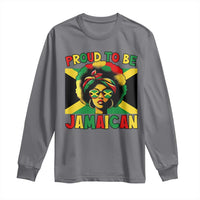 Proud To Be Jamaican Long Sleeve Shirt Jamaica Pride Flag Girl Sunglasses - Wonder Print Shop